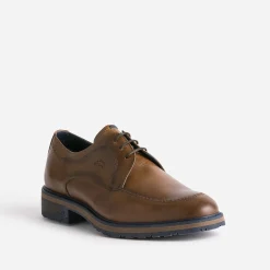 Derby FLUCHOS marron clair en cuir