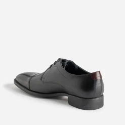 Derby FLUCHOS noir cuir bout droit