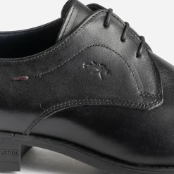 Derby FLUCHOS noir cuir bout droit