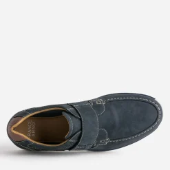 Derby FRANCE ARNO bleu cuir nubuck
