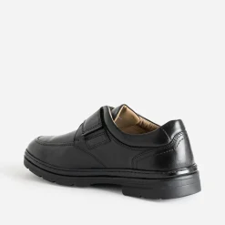 Derby FRANCE ARNO noir en cuir à scratchs