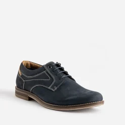Derby marine cuir nubuck