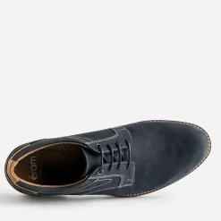 Derby marine cuir nubuck