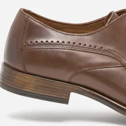 Derby marron éco-conçu en cuir