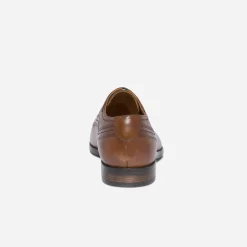 Derby marron en cuir