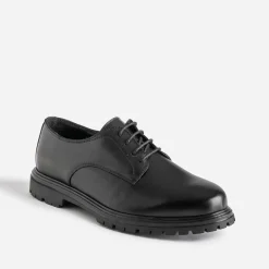Derby noir cuir semelle crantée