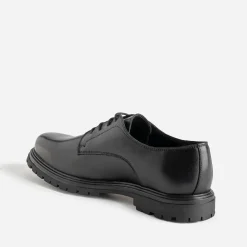 Derby noir cuir semelle crantée