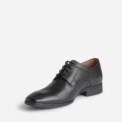 Derby noir en cuir