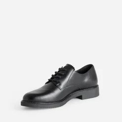 Derby noir en cuir