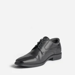 Derby noir en cuir