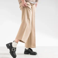 Derby TEXTO noir cuir maxi boucle