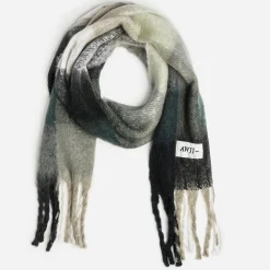 Echarpe homme JACK&JONES kaki motif carreaux