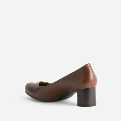 Escarpin en cuir ERAM FLEX cognac