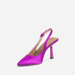 Escarpin slingback TEXTO violet satiné