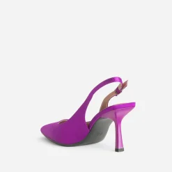 Escarpin slingback TEXTO violet satiné