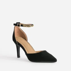 Escarpin TEXTO noir à bride-bijou cheville