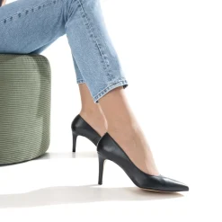 Escarpin TEXTO noir en cuir