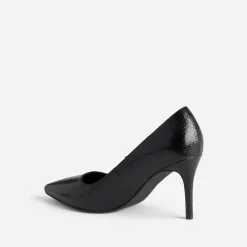 Escarpin TEXTO noir motif effet python