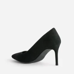 Escarpin TEXTO noir suédé éco-conçu à talon fin