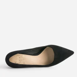 Escarpin TEXTO noir suédé éco-conçu à talon fin