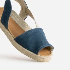Espadrille bleue toile éco-conçu