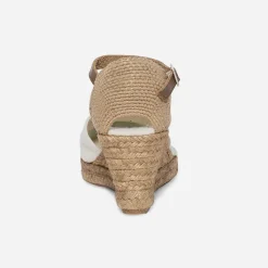 Espadrille compensée écrue