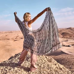 Foulard noir et blanc