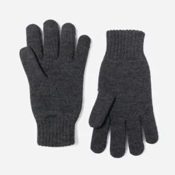 Gants gris en tricot doublé