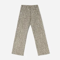 Jean TEXTO beige à imprimé léopard