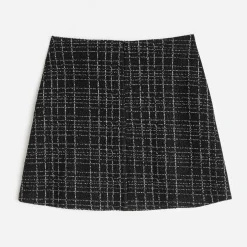 Jupe courte à pont TEXTO noire façon tweed