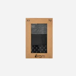 Lot de 3 paires de chaussettes noires