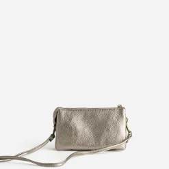 Mini sac taupe métallisé 6 compartiments