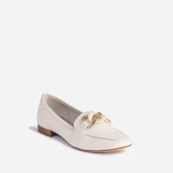 Mocassin beige éco-conçu en cuir