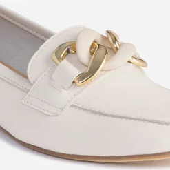 Mocassin beige éco-conçu en cuir