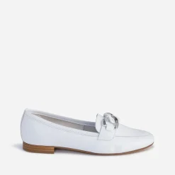 Mocassin blanc éco-conçu en cuir