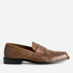 Mocassin camel cuir