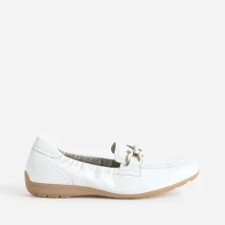 Mocassin CAPRICE blanc nacré cuir