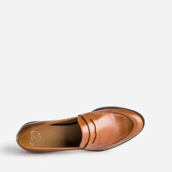 Mocassin ERAM FLEX camel en cuir