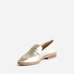 Mocassin ERAM FLEX doré en cuir