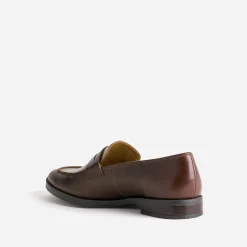 Mocassin ERAM FLEX marron foncé en cuir