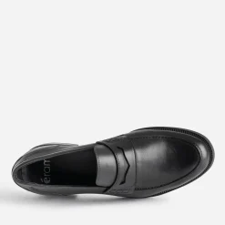 Mocassin noir cuir