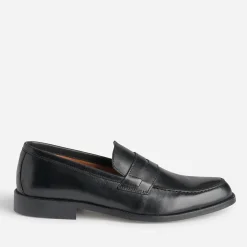 Mocassin noir en cuir