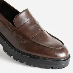 Mocassin TEXTO marron cranté