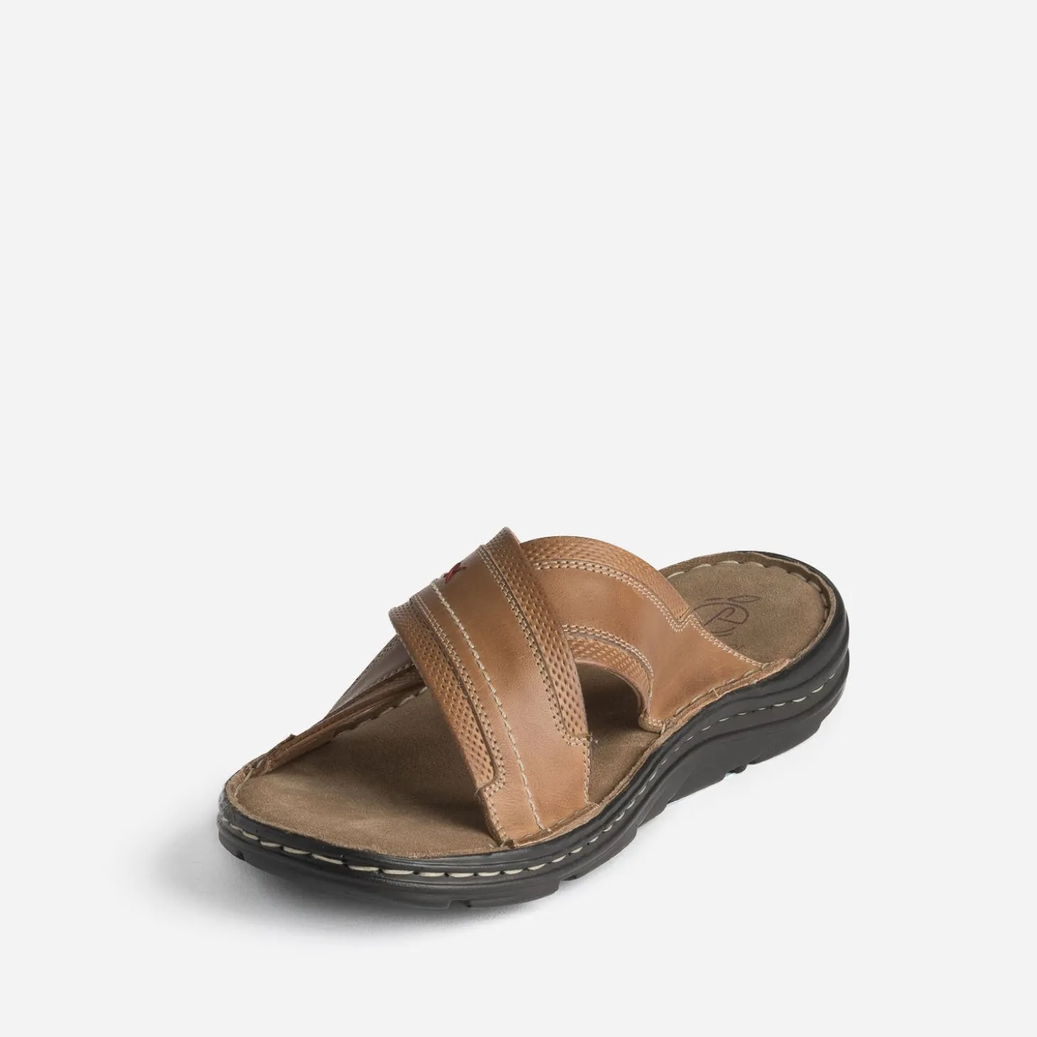 Mule camel éco-conçue à brides croisées