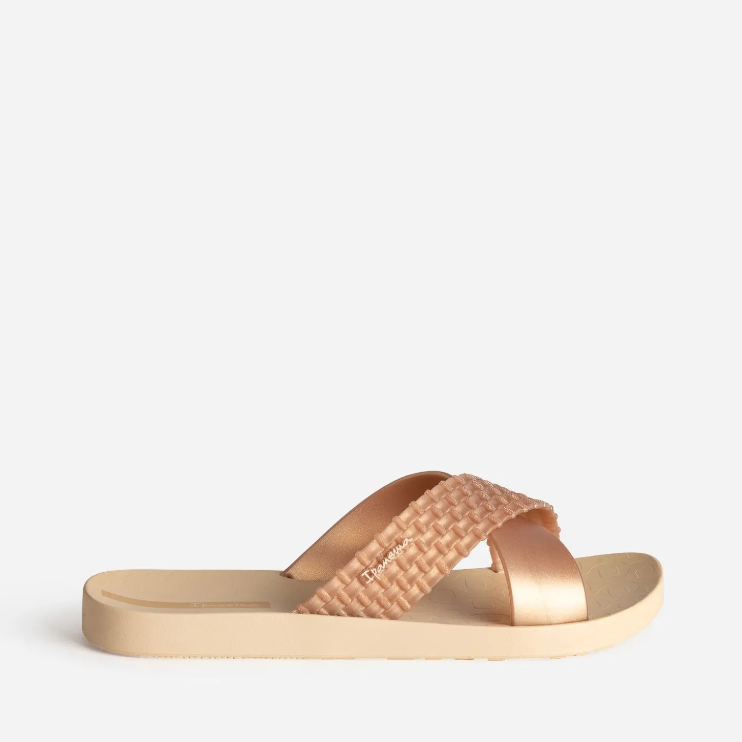 Mule IPANEMA dorée détail tresse