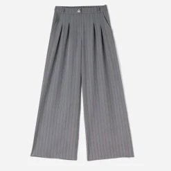 Pantalon de tailleur TEXTO gris rayures tennis