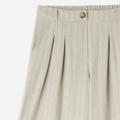 Pantalon de tailleur TEXTO beige rayures tennis