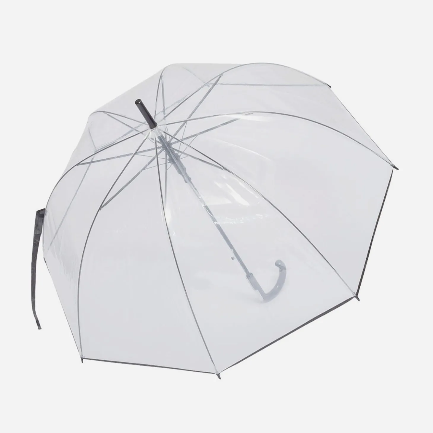 Parapluie transparent et noir