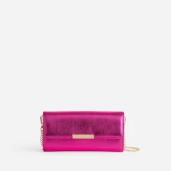 Pochette fuchsia métallisée