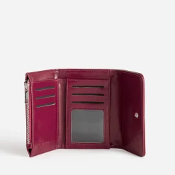 Portefeuille rouge foncé